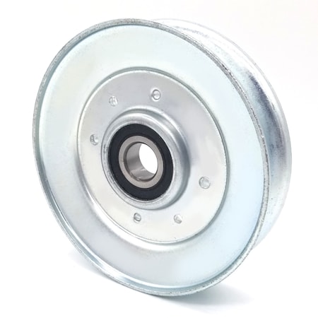 V-Groove Idler Pulley - 4.5'' Dia.- 5/8'' Bore - Steel